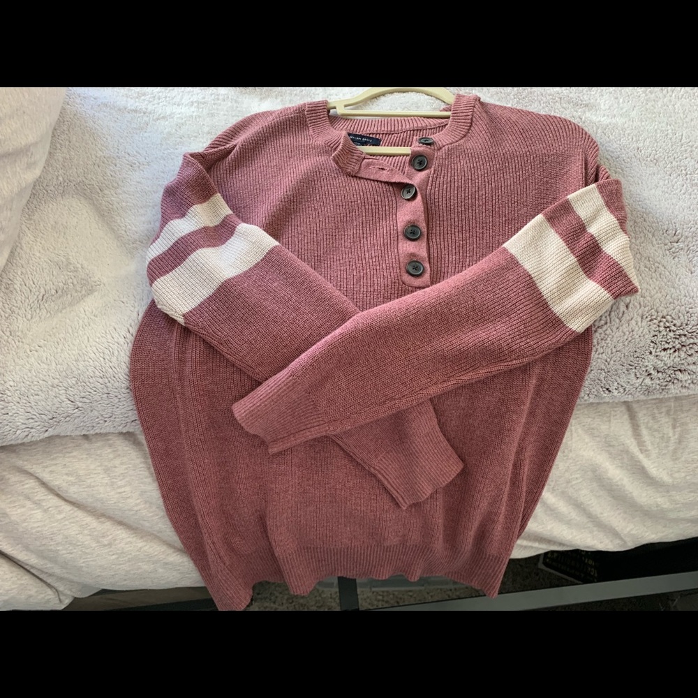 American Eagle Quarter Button Sweater